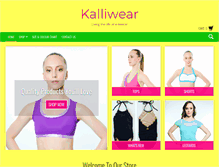 Tablet Screenshot of kalliwear.com